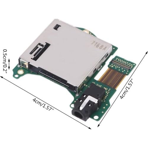 2021 New Compatible with Switch Console,Game Cartridge Card Slot Replacement Reader Game Cartridge Card Tray Earphone Hole Port