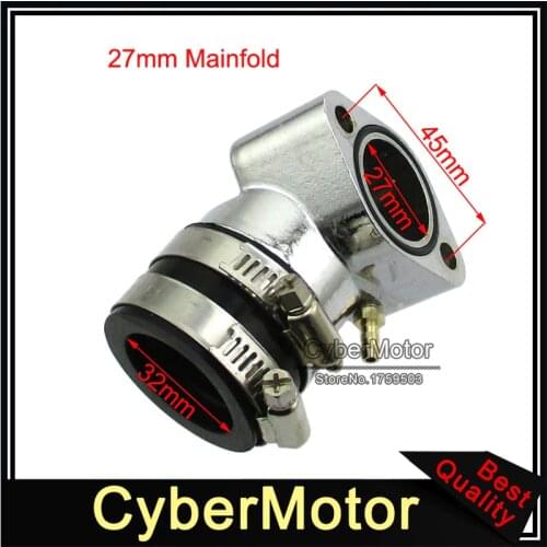 27mm Performance Racing Intake Manifold For GY6 125cc 150cc Engine Chinese Moped Scooter Go Kart Buggy