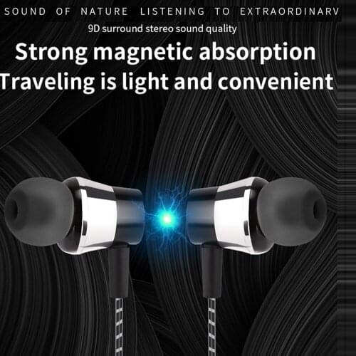 Wireless Earphone Sports Neckband Magnet 5.0 Bluetooth-compatible In Ear Red Universal Earphones with Mic for iPhone XR Headset