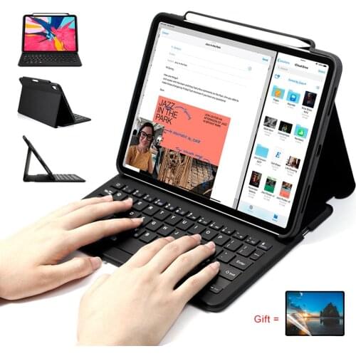 Keyboard Case for iPad Pro 11/12.9 3rd Gen/9.7 with Pencil Holder WOWCASE Bluetooth Keyboard Smart Business Tablet Cover Cases