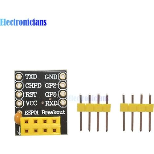 ESP8266 ESP-01 ESP-01S Breadboard Adapter PCB ESP-01/01S Adapter Board for Serial Wifi Transceiver Network Module