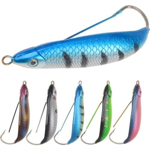 1pcs minnow fishing lures artificial bait 3D eyes 6cm/7.2g 8cm/18g Anti hanging bottom with beads bait Wobblers Ice Fishing Lure
