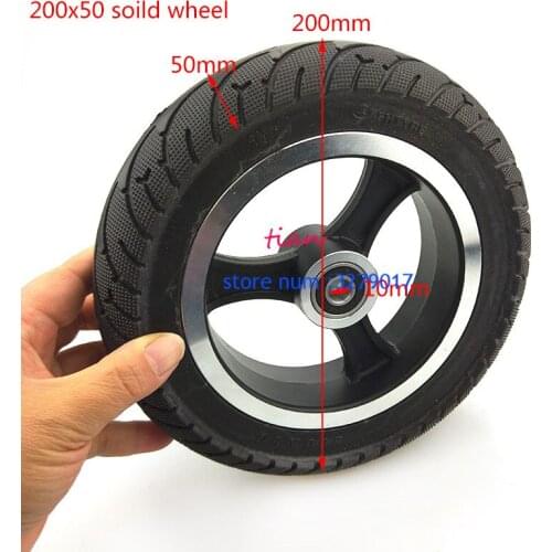 200x50 wheel electric wheel hub 8inch Wheel Scooter solid tire aluminum alloy wheel non pneumatic tire for Electric Scooter tire