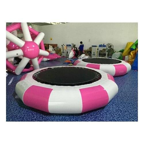 Colorful 3.5*3.5*0.75m PVC tarpaulin inflatable jump bed for children or adults outdoor sports bouncing movement