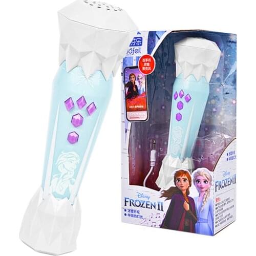 Frozen 2 Originales Disney Elsa Anna Olaf girls Princess Singing Microphone toys Music Amplified Baby K Song Girl children gifts