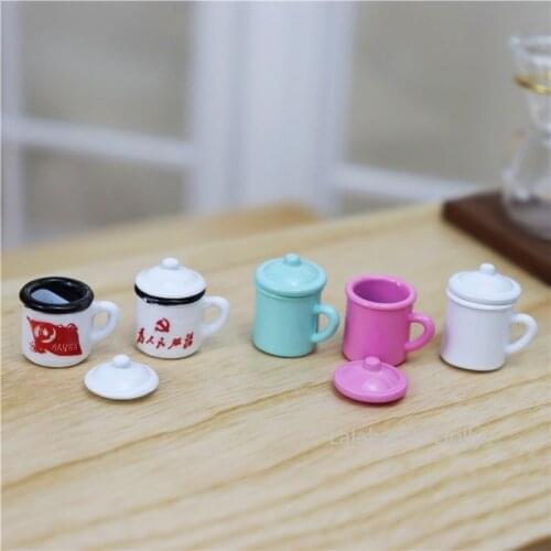 Dollhouse Mini Water Cup Miniature Food Play Model for Dollhouse Furniture Accessories