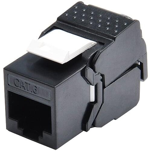 Gigabit RJ45 CAT6 Keystone Jacks Modules Tool-free Connection (No need punch tool) Fit faceplate, blank patch panel