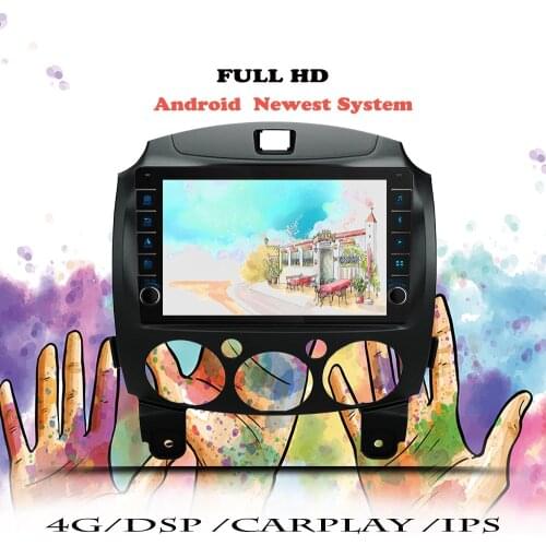 Multimedia Player For Mazda 2 2007 2008 2009 2010 2011 2012 2013 Android Car Radio Navigation GPS 2 din DVD Head Unit Cassette