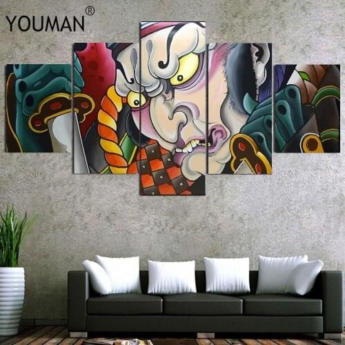 Cartoon sticker poster canvas painting abstract pattern TV sofa living room background wall decoration bedroom decoration canvas