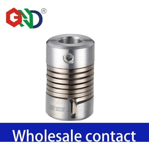 Wholesale 10pcs shaft coupler GND Zinc alloy D16 L27 for encoder spring clamp Coupling applicable to micro-motor not jaw spider