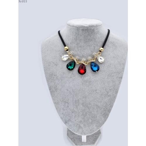 Crystal Necklaces & Pendants Collier Femme For Women 2017 Fashion Boho Colar Vintage Maxi Accessories Jewelry Collar Bijoux 015