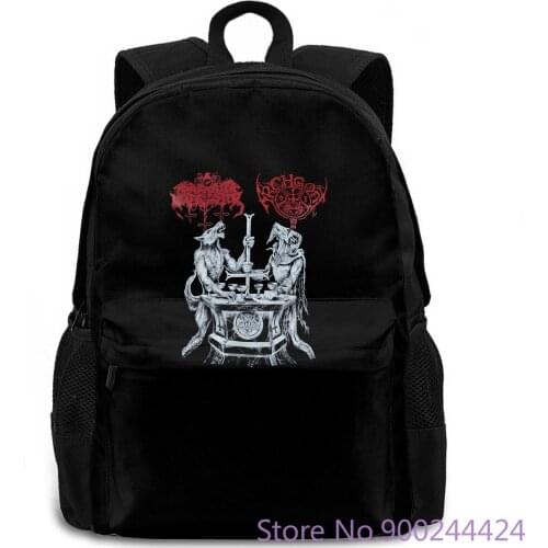 Archgoat Satanic Warmaster Lux Satanae 13 Hymns of Finnish Devil Worship Sale women men backpack laptop travel school adult