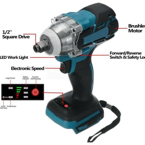 Power tool MT blue red brushless wrench head dual-purpose electric wrench screwdriver 2 electric 1 charge
