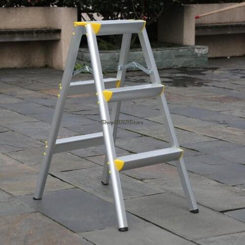 Thickened Household Folding Herringbone 2 Small Ladder 3 Steps 4 Aluminum Alloy 5 Double Sided 6 Portable Ladder Car Wash Ladder