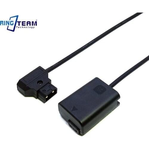 D-Tap to NP-FW50 AC-PW20 DC Coupler Silicon Cable for Sony A7 A7II A7R A7R2 A7S A7000 A6500 A6300 A6000 A5100 NEX 5 6 7 Cameras