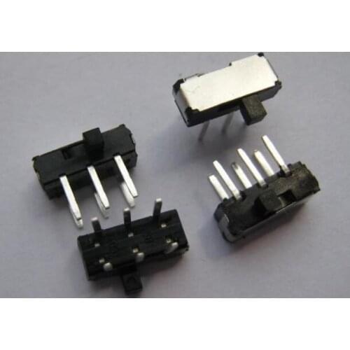 20PCS MSK22D18 MSK-22D18 DIP 6PIN 2P2T toggle switch side slide switches