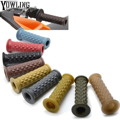 Universal Classic Vintage Cafe Racer 7/8" 22mm Motorcycle Vintage Handlebar Grip for Triumph Kawasaki CG125 CB400
