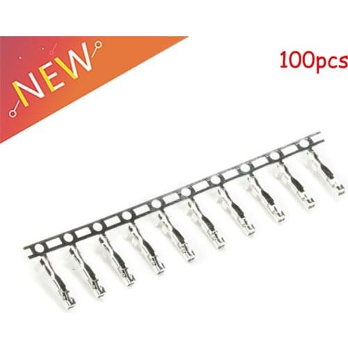 100pcs/lot JST Female Connector Terminal Plug Connectors Wire Cable Housing Female Crimp Pins