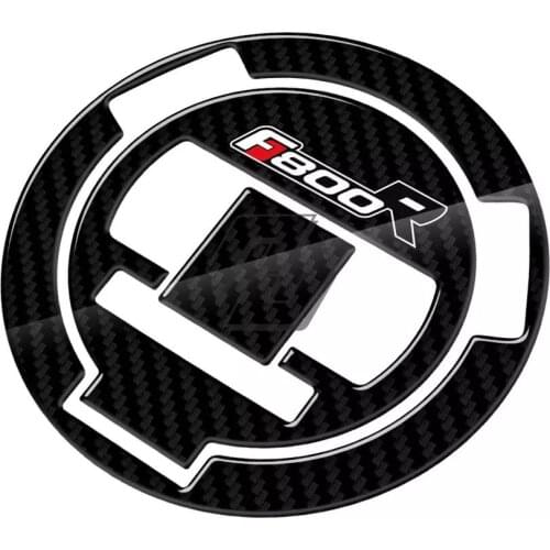3D Carbon-look Motorcycle Fuel Gas Cap Protector Tank Decals Case for BMW F800R F 800R Tankpad