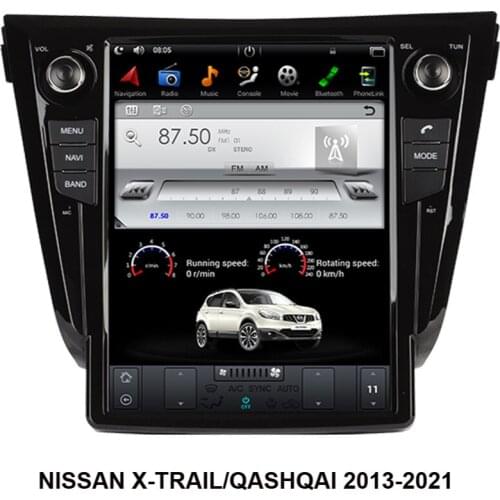 12.1 Inch Tesla Style Screen Car Radio Player Head Unit Android 9.0 Car GPS Navigation For NISSAN X-TRAIL/Qashqai 2013-2021