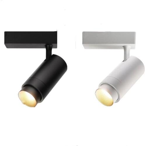 Free Shipping Zooming Function Super Quality COB 30W 20W LED Track Light 2-Wire Connector 220V Commercial Track Lighting