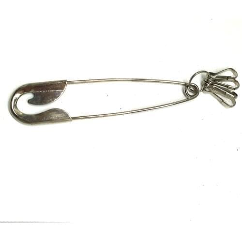 Key Chain Punk Silver Color Alloy Pants Jeans Hip-hop Waist Chain Unisex Padlock Ring Trendy Accessories