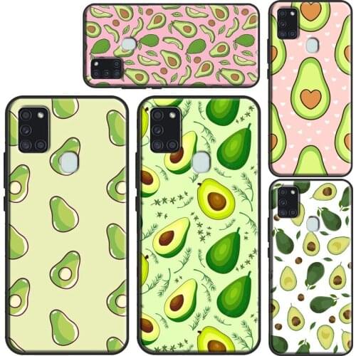 Avocado Collage Cover Case For Samsung A32 A52 A72 A12 A42 A21S A20e A11 A31 A51 A71 A10 A30S A40 A50 A70