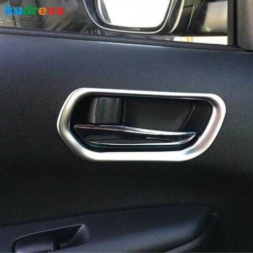 For Nissan Serena C27 2019 2016 2017 2018 ABS Matte Car Interior Moudling Side Front Door Handle Bowl Decoration Sticker 2pcs