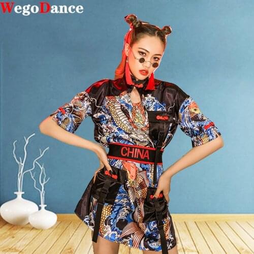 Jazz Dance Costume Modern Fashion Sequins Stage Performance Womens Clothing