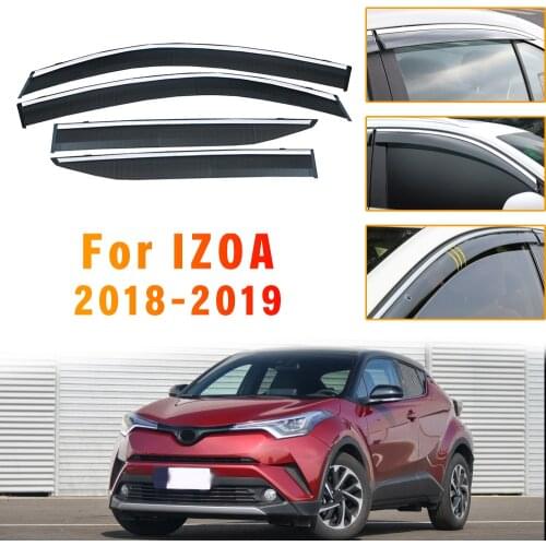 Smoke Car Window Visor For TOYOTA CHR 2018 Car Sun Rain Guard Wind Deflectors 4PC Car Styling Accessories