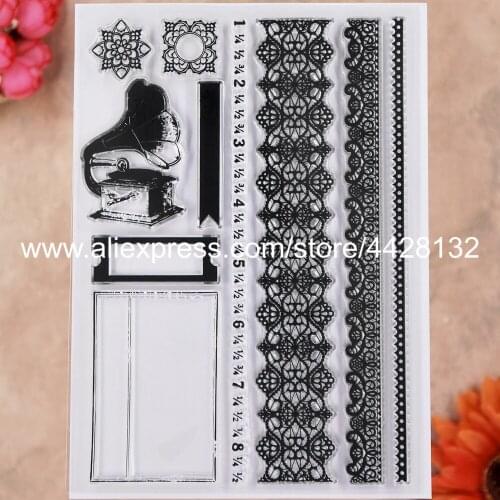 Lace Scrapbook photo cards rubber stamp clear stamp transparent stamp 21062415