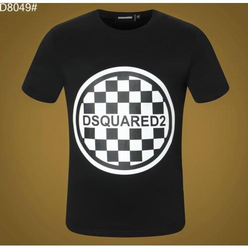 2021 NEW DSQUARED2 pattern Printed Mens Womens Round Neck Short Sleeve Street Hip Hop Cotton Tee T-Shirt male hotsell tops