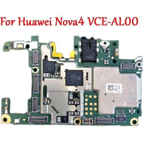 Full Work Original Unlock Motherboard For Huawei Nova4 Nova 4 VCE-AL00 Mainboard Logic Circuit Electronic