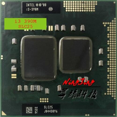 Intel Core i3-390M i3 390M SLC25 2.6 GHz Dual-Core Quad-Thread CPU Processor 3W 35W Socket G1 / rPGA988A