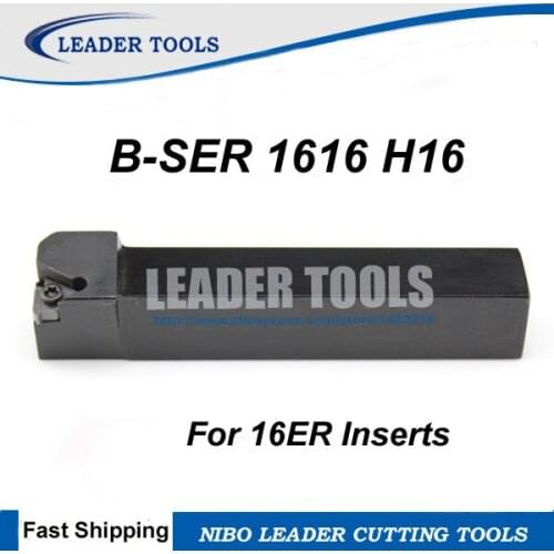 B-SER1616H16 External Threading Turning Tool, CNC Threaded Turning Tool Holder,B type Lathe Cutting Tool Holder for 16ER Inserts