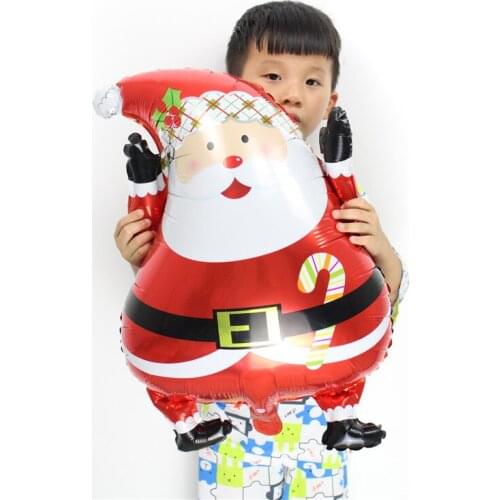 Christmas Santa head balloon navidad ballons 51X46CM air baloon inflatable ballon 20pcs/lot foil balon enfeites de natal