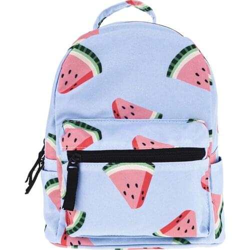 1pcs Backpack Simple Storage Printing Oxford Fabric Beautiful Backpack Watermelon Backpack for Kid Child Girl
