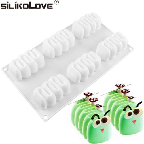 6 Cavity Insect Bow Patter Shape Silicone Cake Mold 3D Mousse Cake Decorating Tools For Baking Diy Bakeware Dessert Moulds