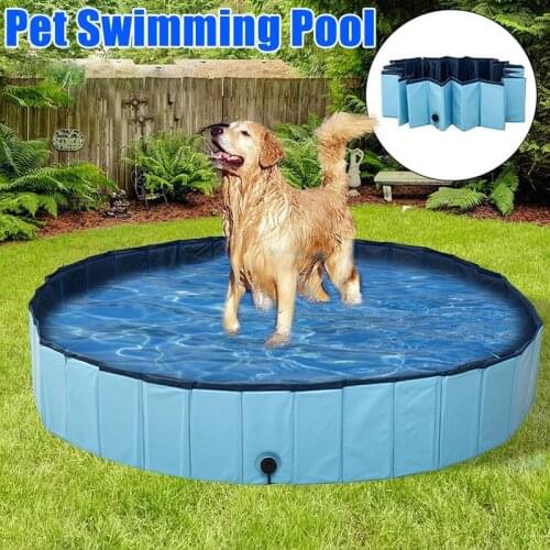 Collapsible Pet Bath Swiming Pool Puppy Cats Dogs Bathing Tub Bathtub Washer Foldable Swimming Pool for Dogs Cats Kids