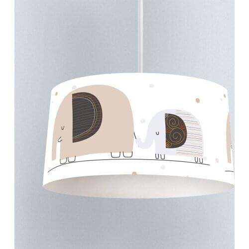 Lamp For Kids Bedrooms Light Chandelier for Living Room Childrens Room White Elephant Family Model 1368