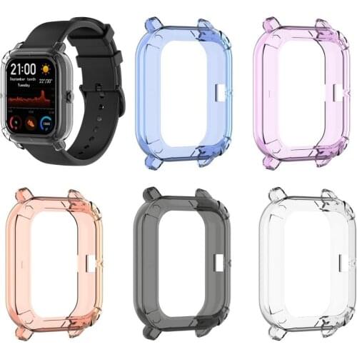 Shockproof TPU Smart Watch Protective Bumper Case Cover for Huami Amazfit GTS
