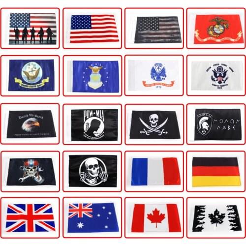 High Quality Universal Replacement Motorcycle Flag Sleeve 6" x 9" Pirate Flag For 3/8" Flag Mount Poles