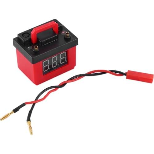 1PCS Low Voltage Alarm Lipo Battery Simulation Decoration for 1/10 RC Crawler Car Axial SCX10 III 90046 Traxxas TRX4 TRX6