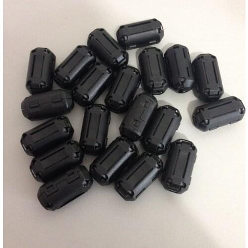 20 Pcs Black UF70B 7mm Dia Cord Ferrite Core Noise Suppressor Filter fit Cable 5-7mm