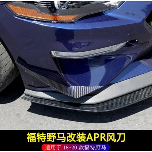 2021 Suitable For Years' 18-20 New Ford Refitting Carbon Fiber Wind Mustang Bumper Apr Blade
