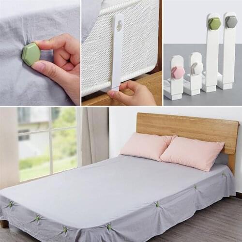 4Pcs/Set Bed Sheet Clip Bed Sheet Belt Fastener Mattress Non-slip Quilt Covers Sheet Holders Gripper Fastener Clip for Bed Sofa