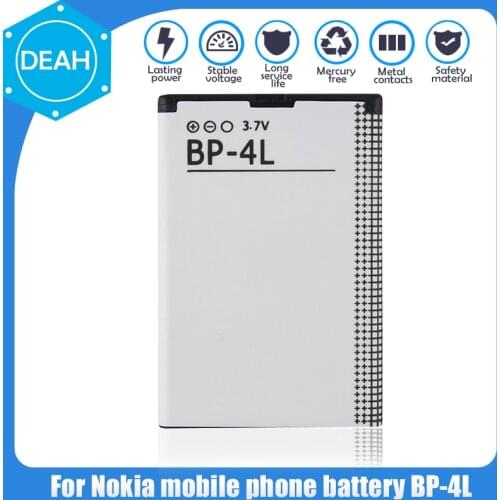 1PCS BP-4L BP4L BP 4L 1500mAh Rechargeable Lithium Battery For Nokia N97 E61i E63 E90 E95 E71 6650F N810 E63 E72 E52 E55 E6-00
