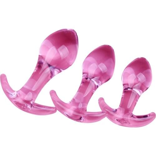 Anal Sex Toys Glass Anal Plug Prostate Massage Vaginal Stimulator Butt Plug Erotic Sex Toys for Women Men Gay Anus Dilatation