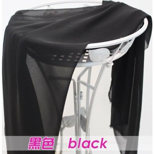 Black Chiffon Fabric Sheer Bridal Wedding Dress Lining Fabric Skirt 60" Wide 5 Yards Per lot