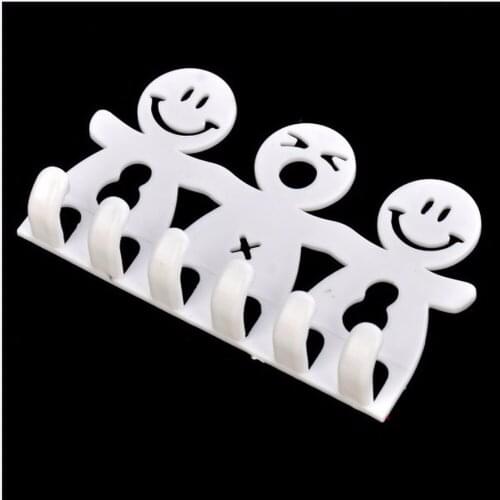 Hot sale Bathroom Sets cute Cartoon Sucker Toothbrush Holder / Suction Hooks 5 Position Tooth Brush Holder